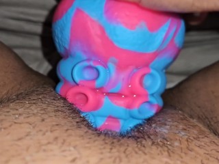 Getting my Dildo creamy | close up | full vid on Onlyfans