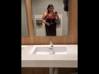 Mommy will be back in just a minute, shes got to potty!