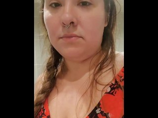 Mommy will be back in just a minute, shes got to potty!