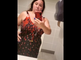 Mommy will be back in just a minute, shes got to potty!