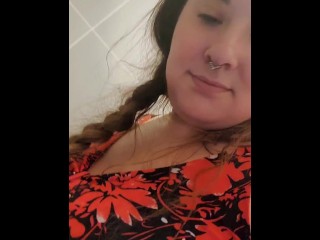 Mommy will be back in just a minute, shes got to potty!