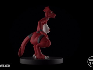 Guilmon resin figure