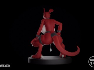 Guilmon resin figure