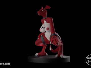 Guilmon resin figure