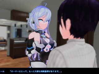 【#01駆動妖精アイディールレイズ実況】巨乳アンドロイド(機械女)に手コキフェラしてもらい口内射精してしまい・・(ロボット女 3DCGアクション同人エロゲー hentai game)