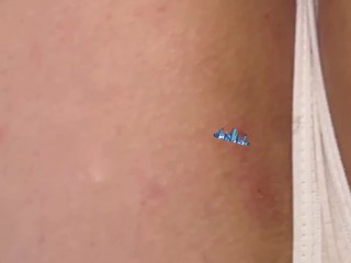 The giantess Lina discovers a civilization in her butt!