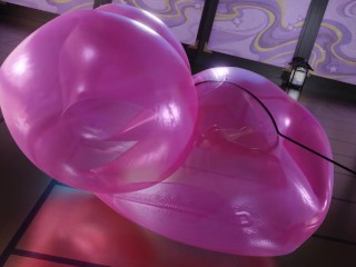 Zero Suit Yae Balloon Stuffing Inflation | Glossy Tempo