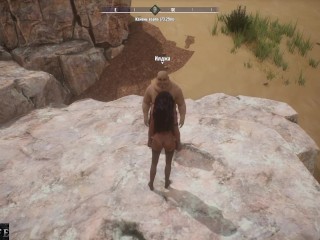 Fat man fucks pretty girl in the mouth - Wild Life