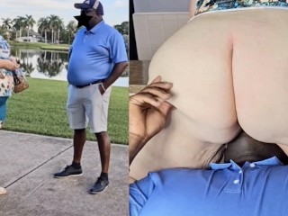 Golf trainer offered to train me, but  he eat my pussy - BBW SSBBW, big fat ass, thick ass, big ass