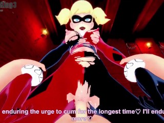 Harley Quinn masturbing so i help her | Batman series | Full Hentai POV video