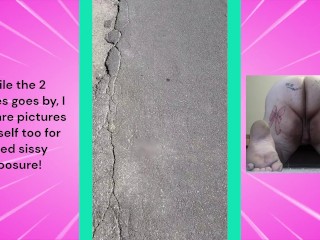 Chub trans/sissy looks under hood in sissy swim suit! - Dare