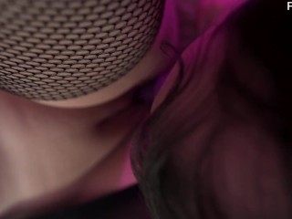 Femdom sorceress turned slave's tongue into a vibrator :0