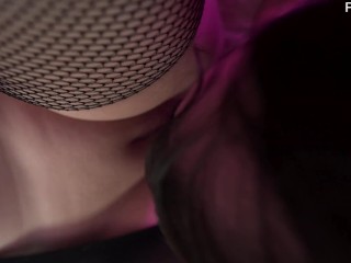 Femdom sorceress turned slave's tongue into a vibrator :0