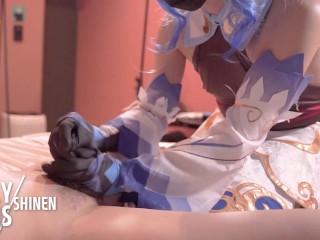 【Genchin Impact】✨Ganyu Cosplayer get Fucked, Japanese hentai anime crossdresser cosplay 6