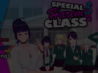 ( CREAMPIE ) I fucked my Teacher on the table - Claire Part 5 - Special Harem Class