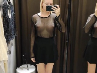 Try On Haul Transparent Clothes, Completely See-Through | At The Mall