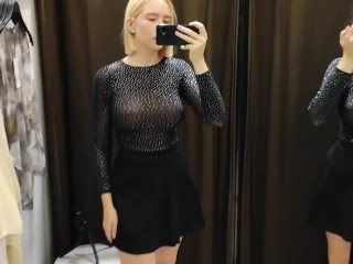 Try On Haul Transparent Clothes, Completely See-Through | At The Mall