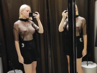 Try On Haul Transparent Clothes, Completely See-Through | At The Mall