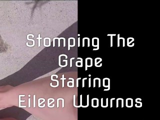 FEET: Stomping on the Grape. Entire video available onlyfans/eileenwournousx