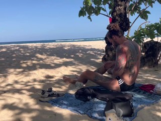 Get naked on a public beach