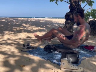 Get naked on a public beach