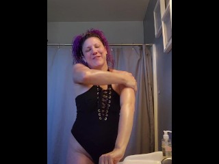 MILF PURPLE HAIR LOTION BIG BUTT