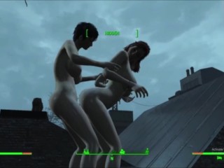 Mutant Penis Growth Lesbian Love Affair: Fallout 4 Cait Fucked Hard AAF Sex Mods 3d animations