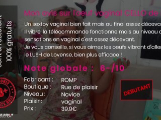 Test sextoy : un oeuf vibrant relativement sympa CELLO