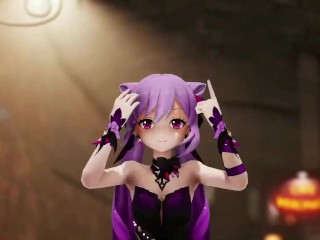 Keqing Genshin Impact Undress Dance and Street Sex at Night Hentai Creampie MMD 3D Purple Hair