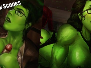 Fuking She-Hulk Fat Green Ass - All Survillance Sex Scenes - Behind The Doom