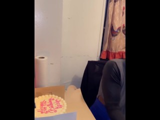STEPBROTHER SURPRISED STEPMOM WITH 11 INCHES OF HARD COCK FOR HER BIRTHDAY (VERBAL)