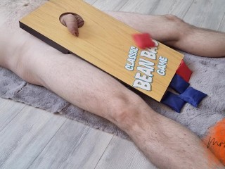 A not so classic bean bag game - Cock and Ball torture
