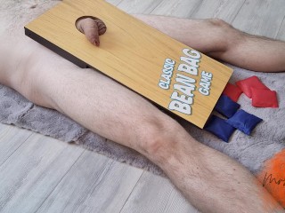 A not so classic bean bag game - Cock and Ball torture