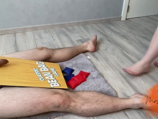 A not so classic bean bag game - Cock and Ball torture