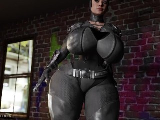 Cat Woman get a big dick in her ass