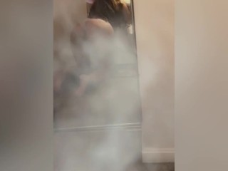 Long Curly Hair Latina Shows Off Her Curvy Body Slim Waist Thick Natural Ass In Purple Lingerie