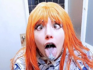 ⋆˚✿˖°ᰔᩚ🧚🏻‍♀️🦷 Redhead brushes her teeth 🧡🪥˚ ༘ ೀ⋆｡˚