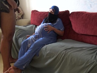 pregnant wife in hijab humiliates Turkish husband زوجة الأب المصرية وربيبها