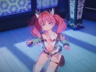 ケツがでかい女の子がご奉仕エッチ♡　ハニカム実況　Hシーンでは黙ります！