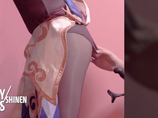【Genchin Impact】✨Ganyu Cosplayer get Fucked, Japanese hentai anime crossdresser cosplay 8