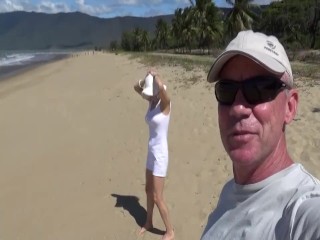 Public flashinf and then I suck his dick like a slut