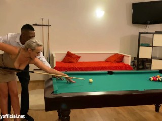 Angel Wicky playing pool and fucking with BBC