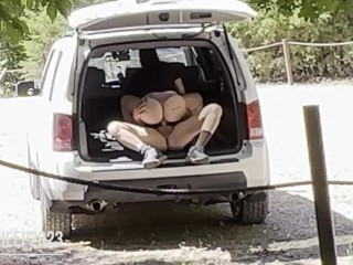Cheating Wife Fucked In The Back Of Car