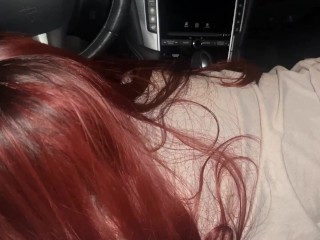 Latina Teen sucks dick for the first time!! Roadhead!! College girl slut!