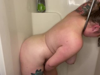 My Roommate Caught me DP My Tight Pussy in the Shower (teaser)