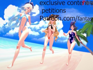 Furina Fucking on the beach | Genshin Impact | Waiting to Furina Release | Archon fucked POV normal