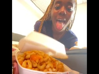 Alliyah Alecia Eats Jamaican Macaroni And Cheese Mukbang