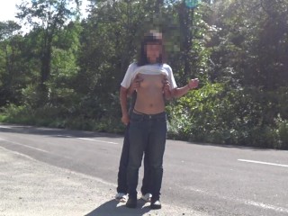 見られちゃった！でも気を取り直して続けます！　　続きはmyfansへ！応援おねがいします！　野外露出/パイパン/日本人/ひな/素人/amateur/japanese/hentai