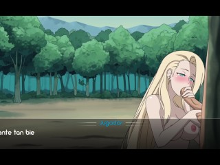 Ino Yamanaka chupando una polla-hentai 2d