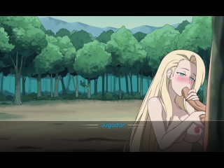 Ino Yamanaka chupando una polla-hentai 2d